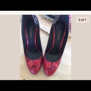 Louis Vuitton Red Ombré patent leather shoes